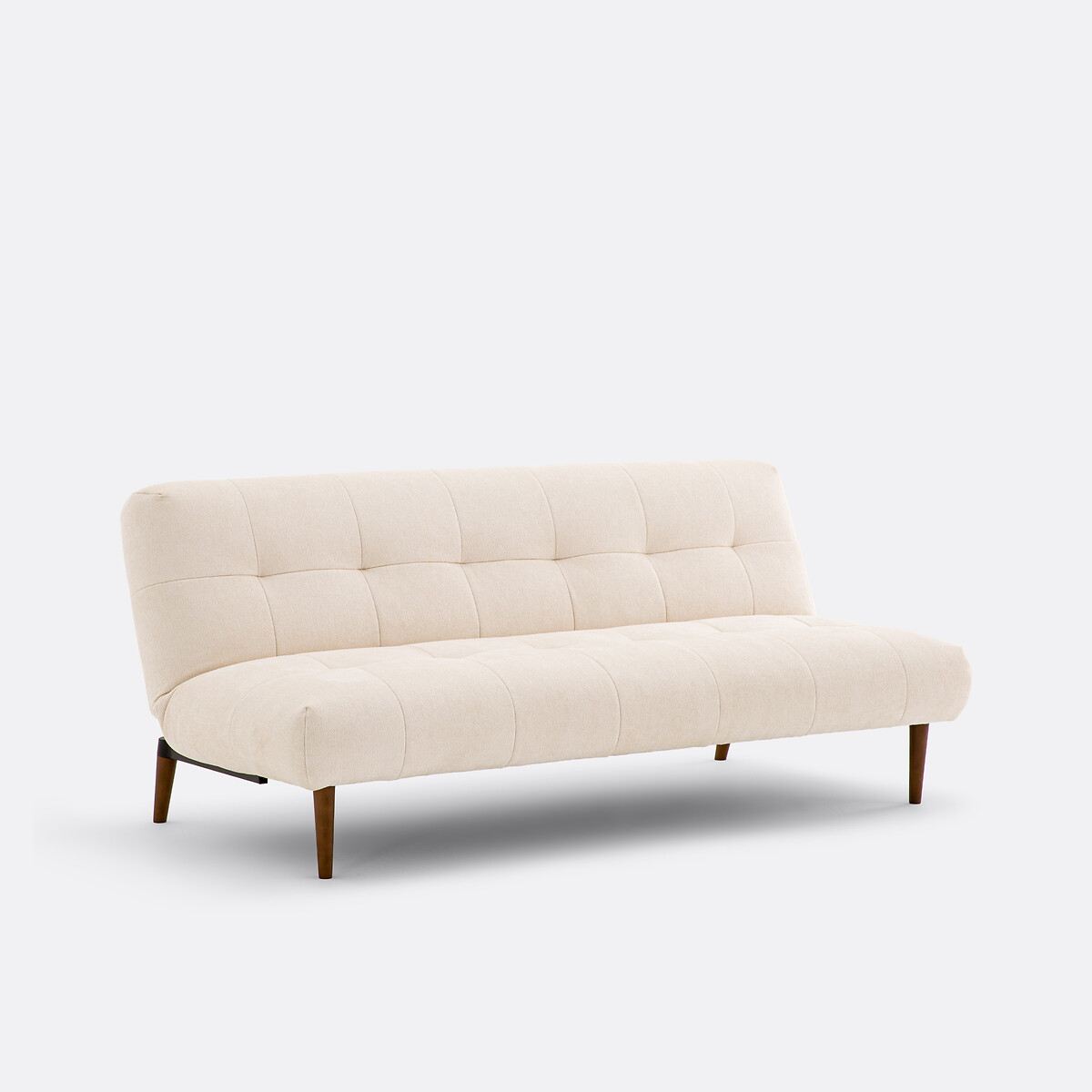 Canapé-lit convertible clic-clac, chenillé, ORO ecru, LA REDOUTE INTERIEURS