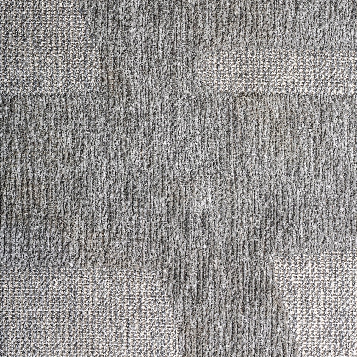 Tapis rectangulaire contemporain pour salon gris clair et beige doux, RECOLLECTION