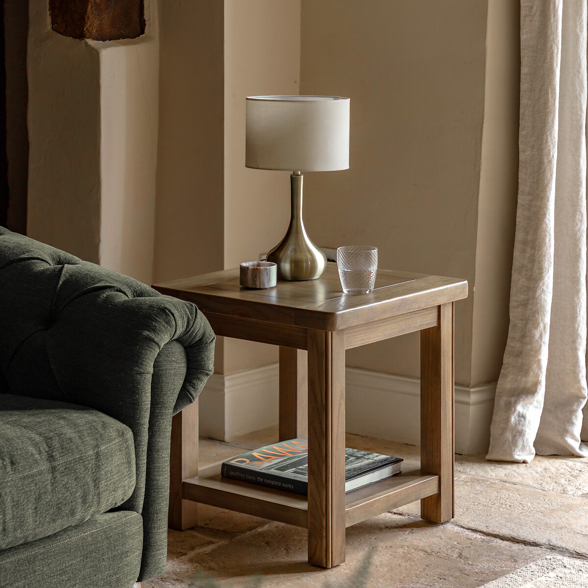 Toledo Oak Side Table natural oak, SO'HOME