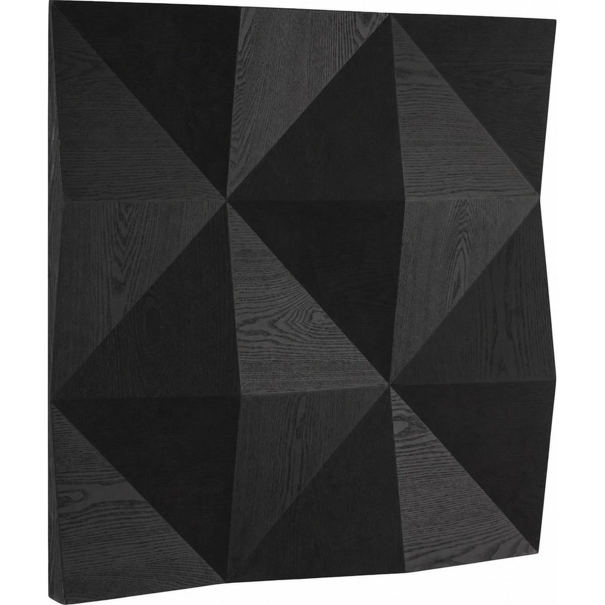 Sculpture murale géométrique contemporaine noir, RECOLLECTION