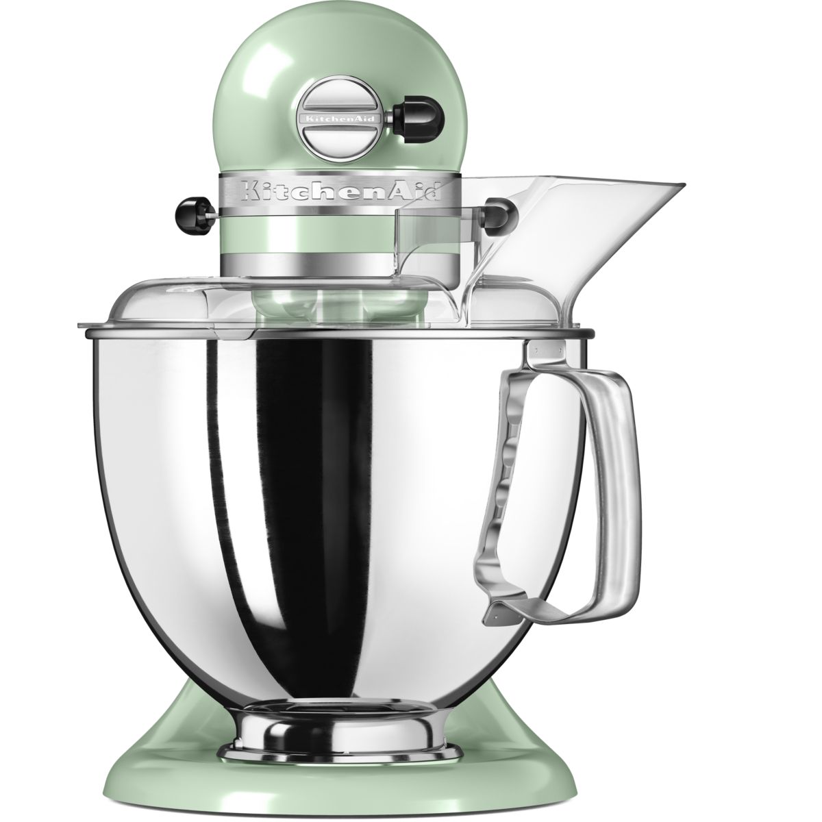 Robot pâtissier 5KSM175PSEPT Macaron Pistache, 4,8 L, bol avec poignée + bol 3 L, batteur souple et couvercle vert, KITCHENAID