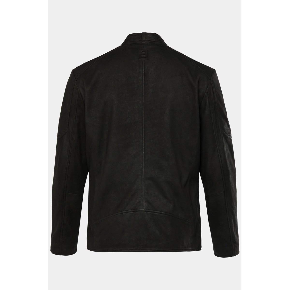 Veste de motard en cuir noir, STHUGE