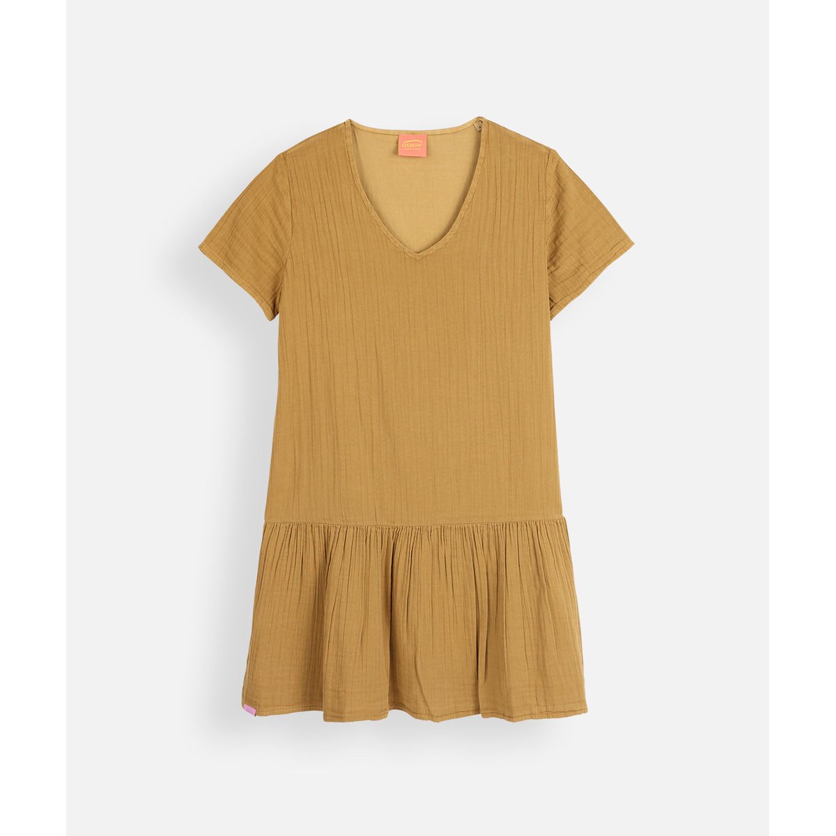 Robe en coton délavée DOMINGO camel, OXBOW