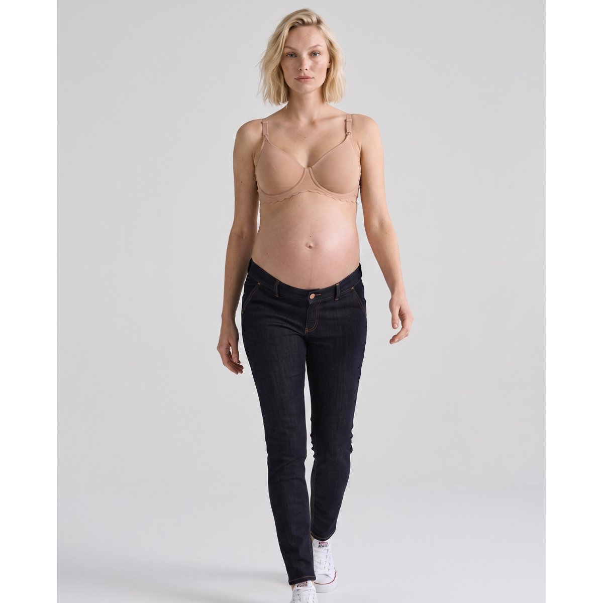 Jean de grossesse et post-partum slim Sharon brut, CACHE COEUR