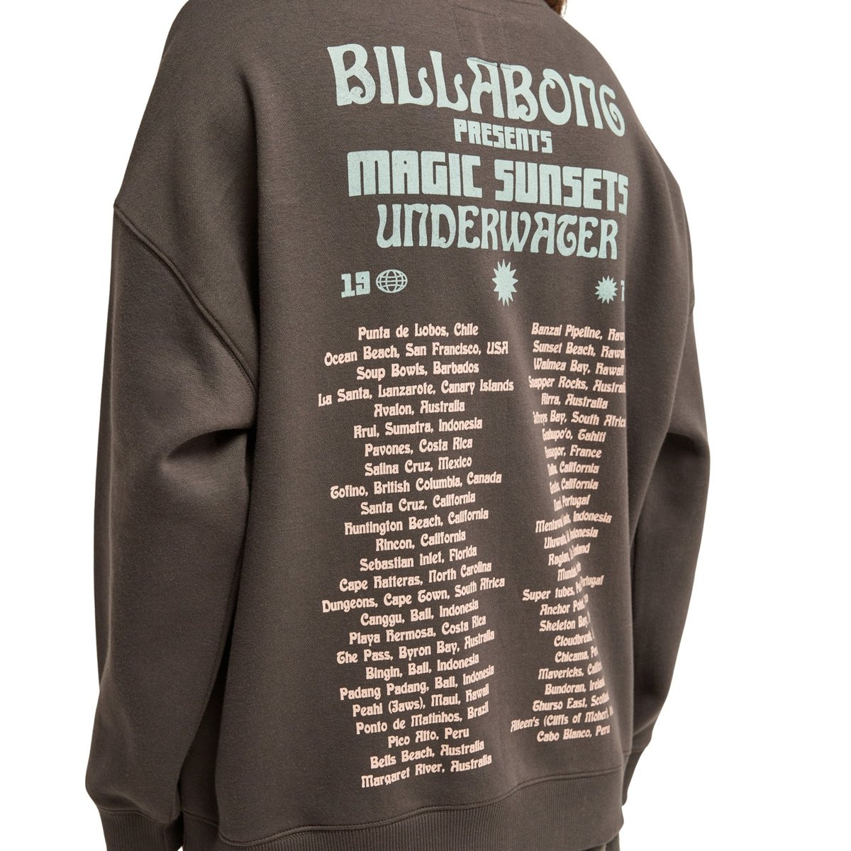 Sweat à capuche TAKE A TOUR noir off black, BILLABONG
