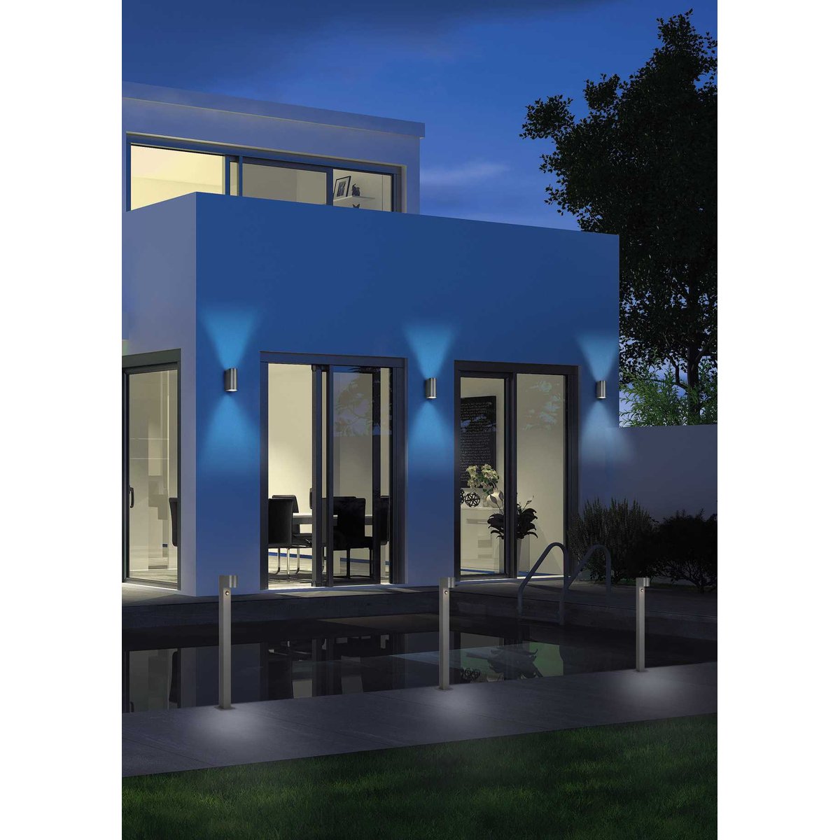 Lampadaire et lampe de jardin en métal , ROYA anthracite, TRIO