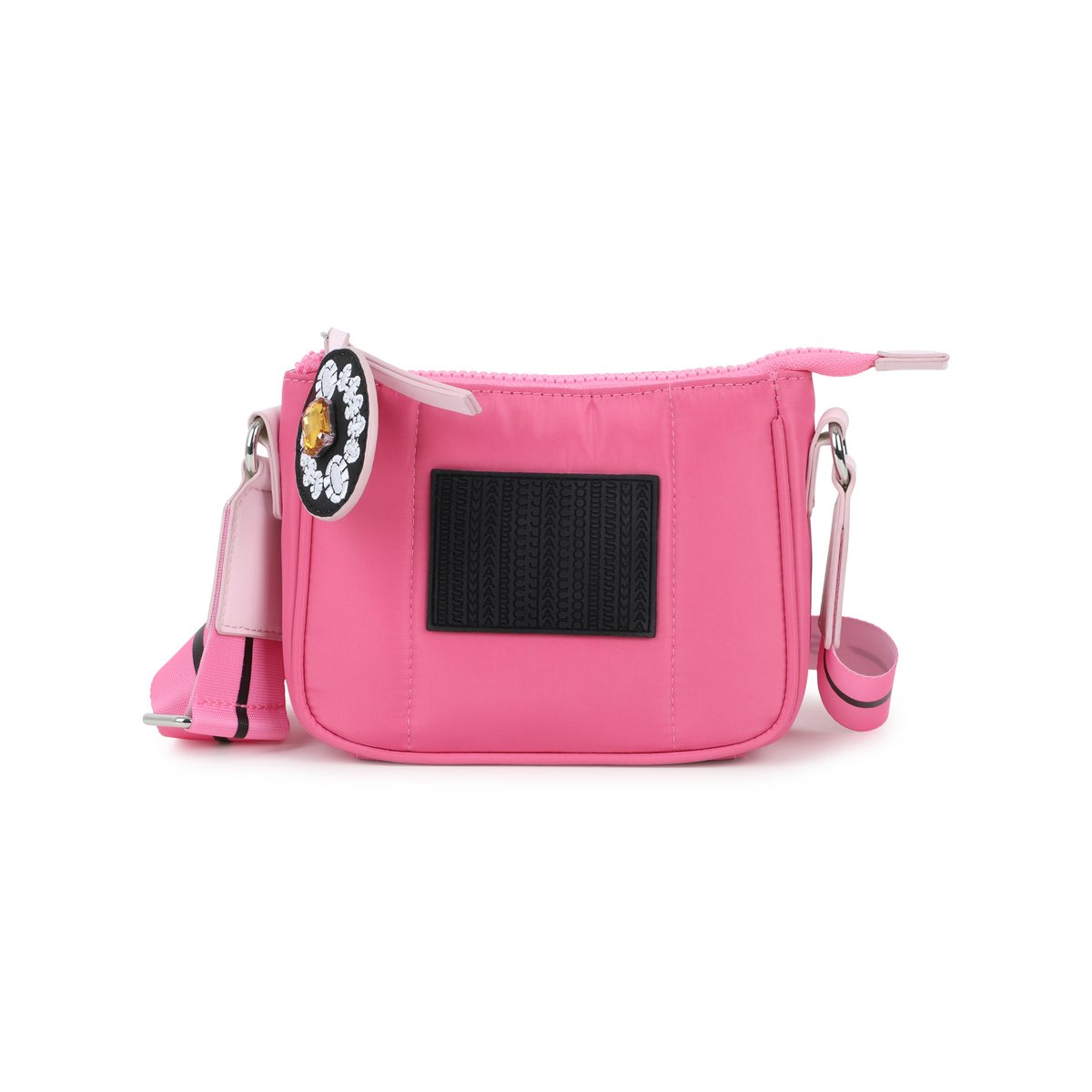 Sac à main en tissu enduit dark pink, MARC JACOBS