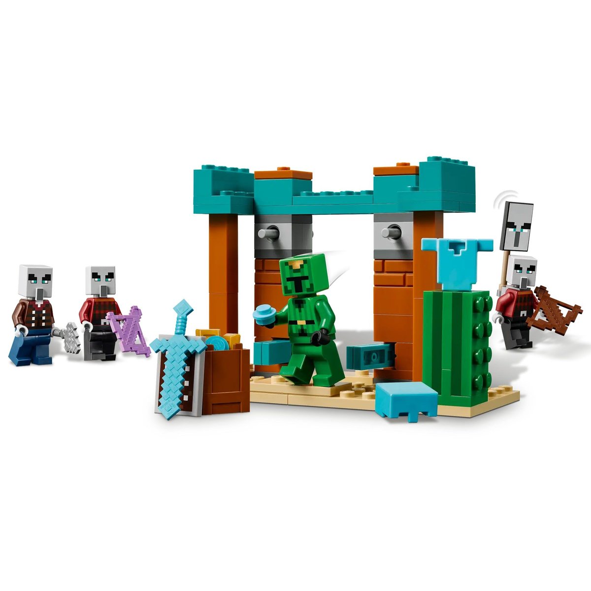 Set LEGO Minecraft - La patrouille d'Illageois du désert 21267 pour enfants de 7 ans et plus multicolore, LEGO