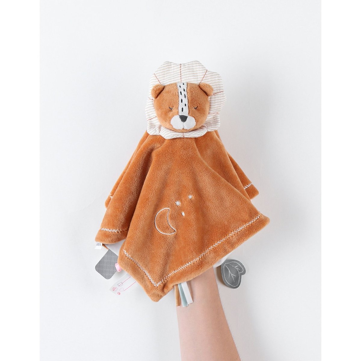 Doudou jour & nuit Babou, caramel/écru blanc, NOUKIE'S