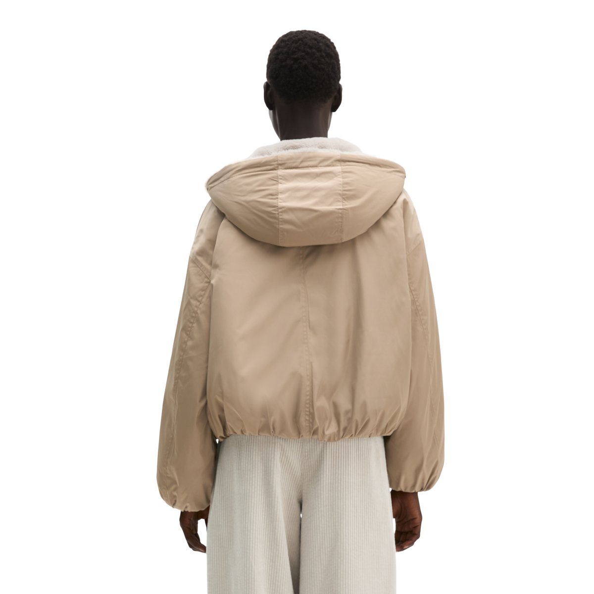 Veste réversible décontractée en polyester recyclé beige, MARC O'POLO