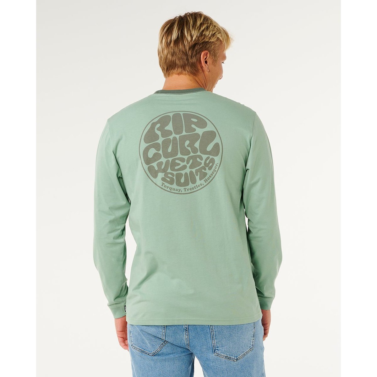 T-shirt à manches longues Wetsuit ICON aloe, RIP CURL