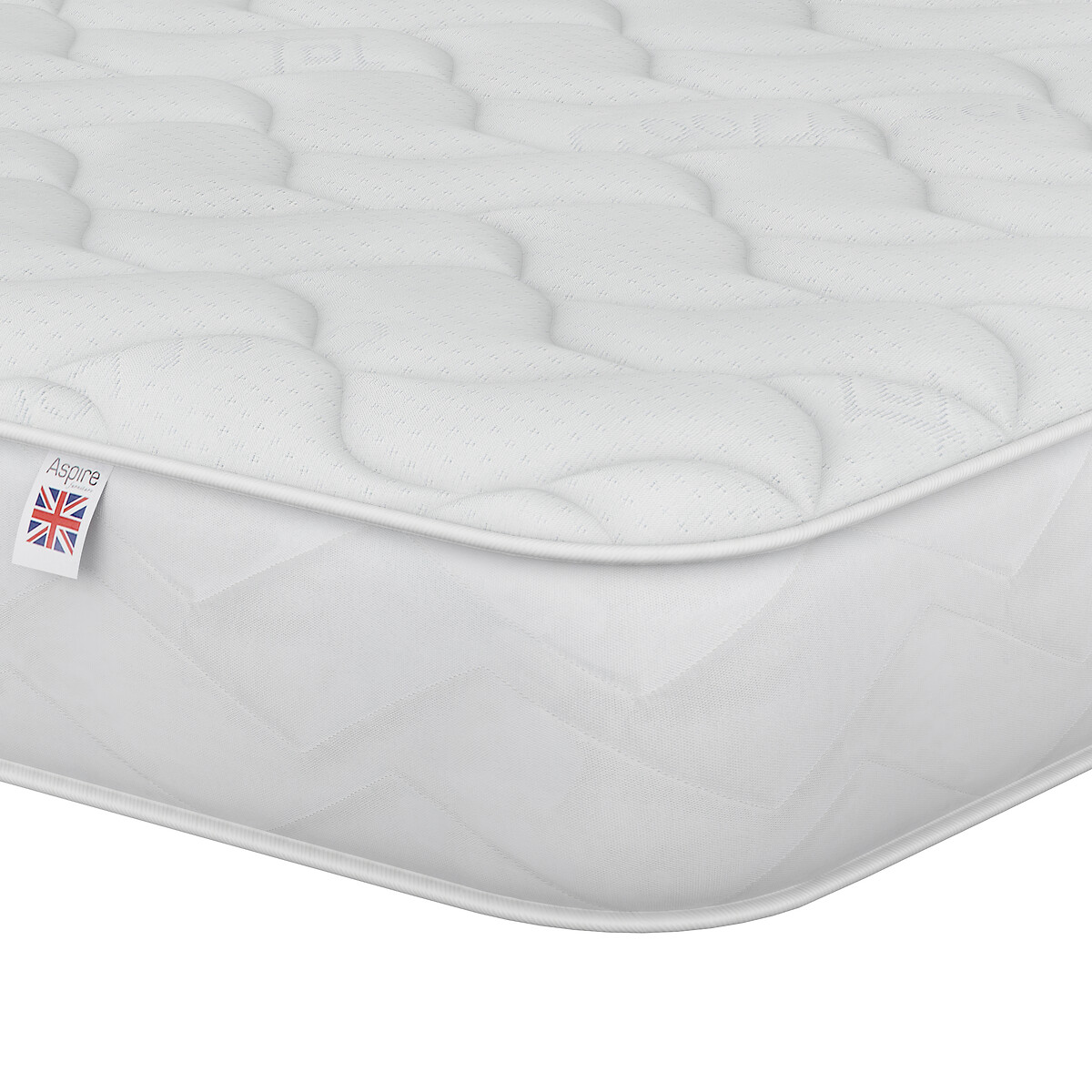 Aspire Essentials Pro Support Dual Memory Foam Hybrid Mattress white, ASPIRE