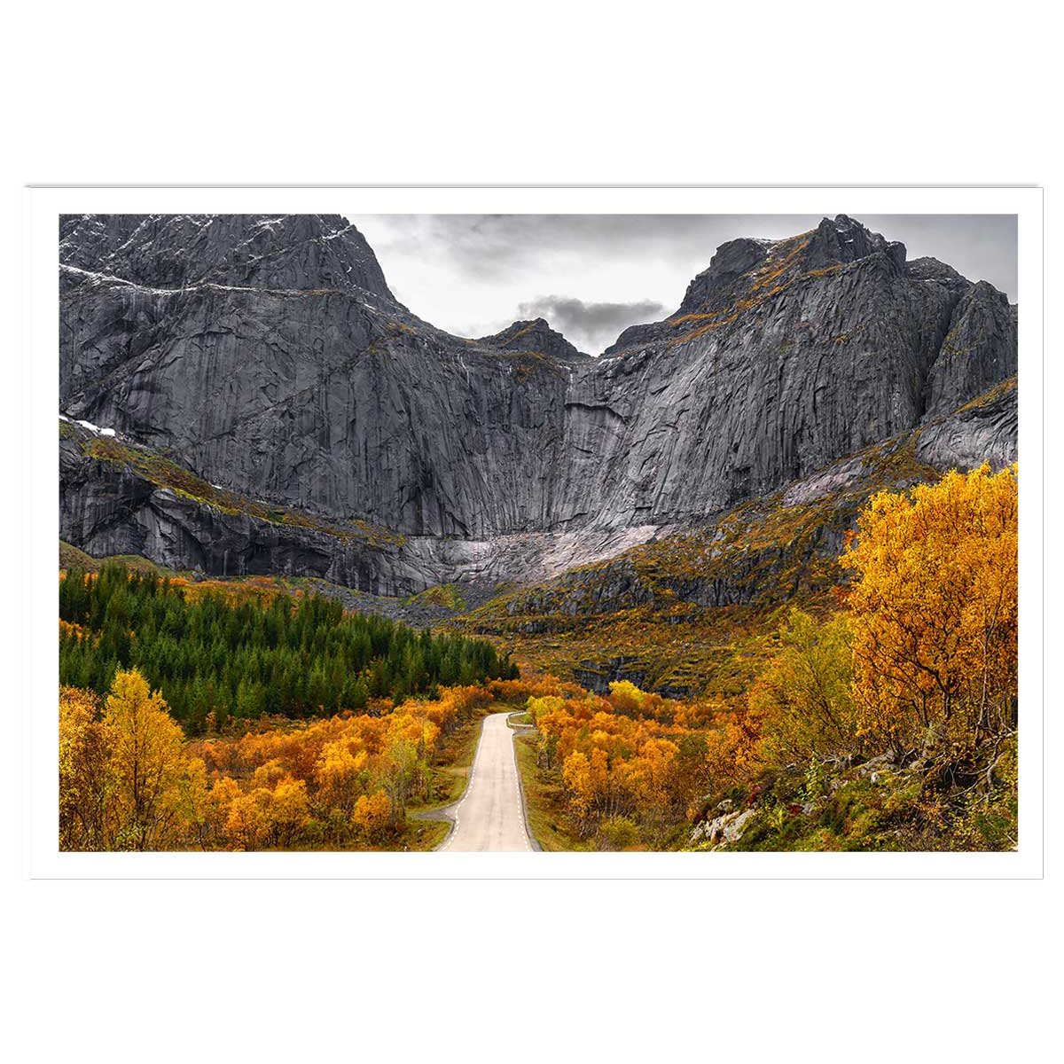 Affiche Lofoten, Face au mur affiche seule, HEXOA