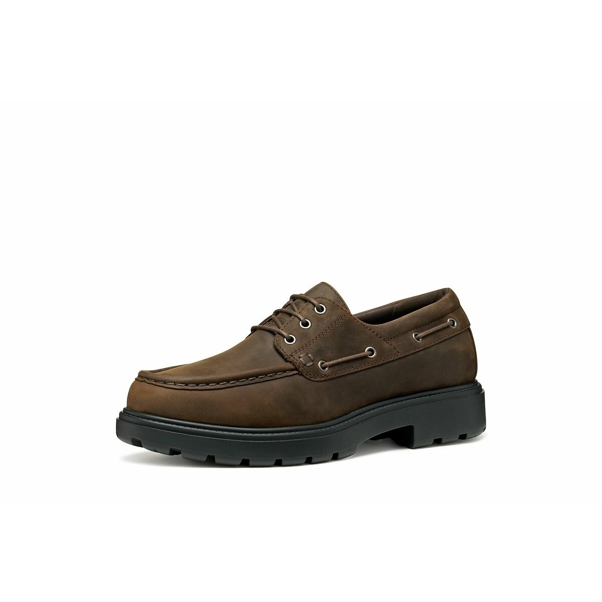 Spherica EC7 Leather Boat Loafers dark brown, GEOX