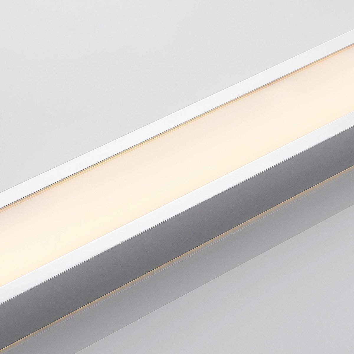 Applique en métal moderneLED, Layan chrome, blanc, LINDBY