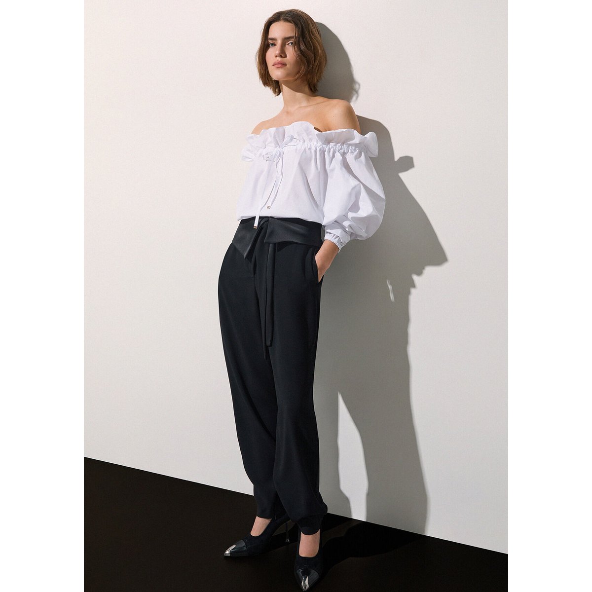Pantalon en satin envers noir, LIU JO