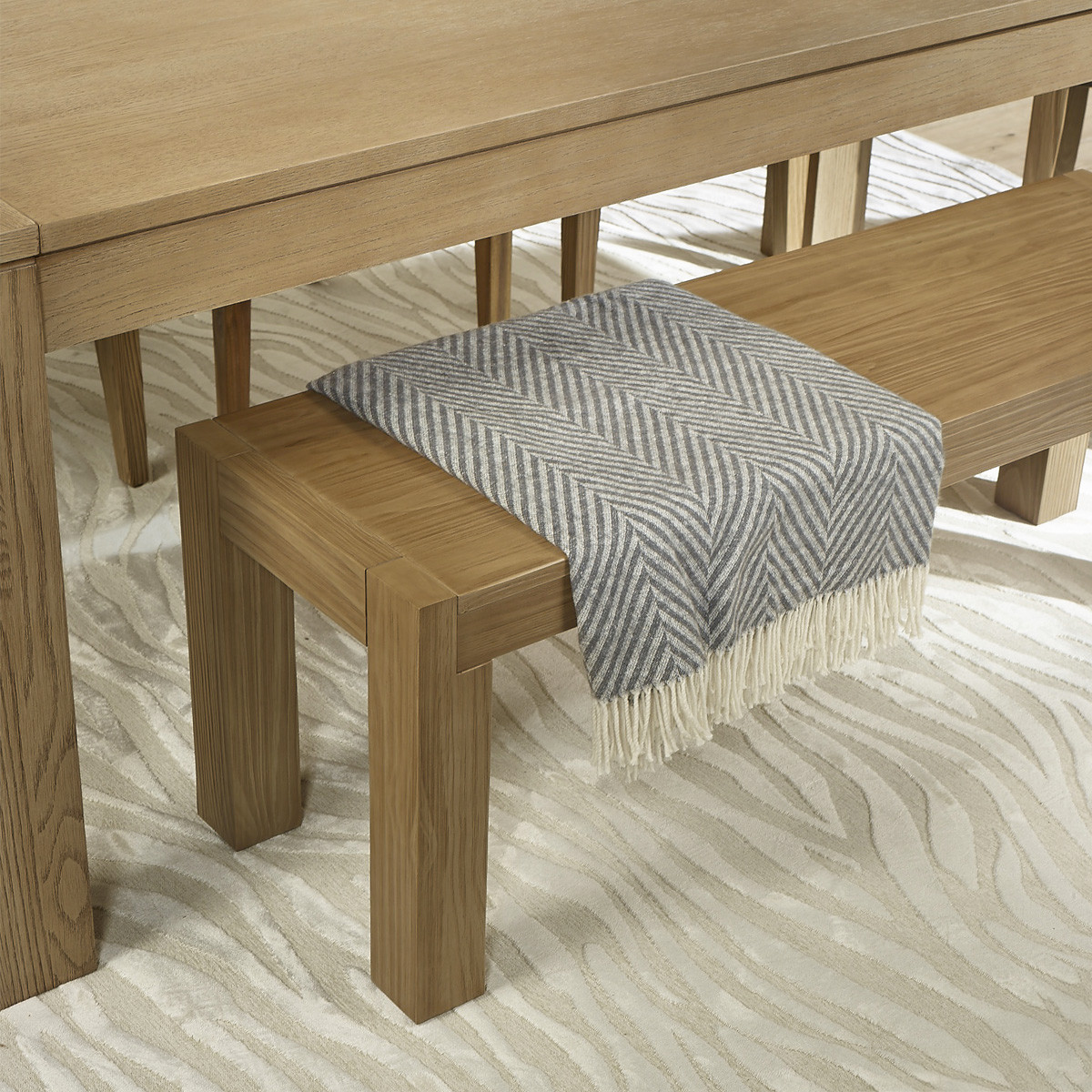 Banc style contemporain en pin massif MEGÈVE marron, ROBIN DES BOIS