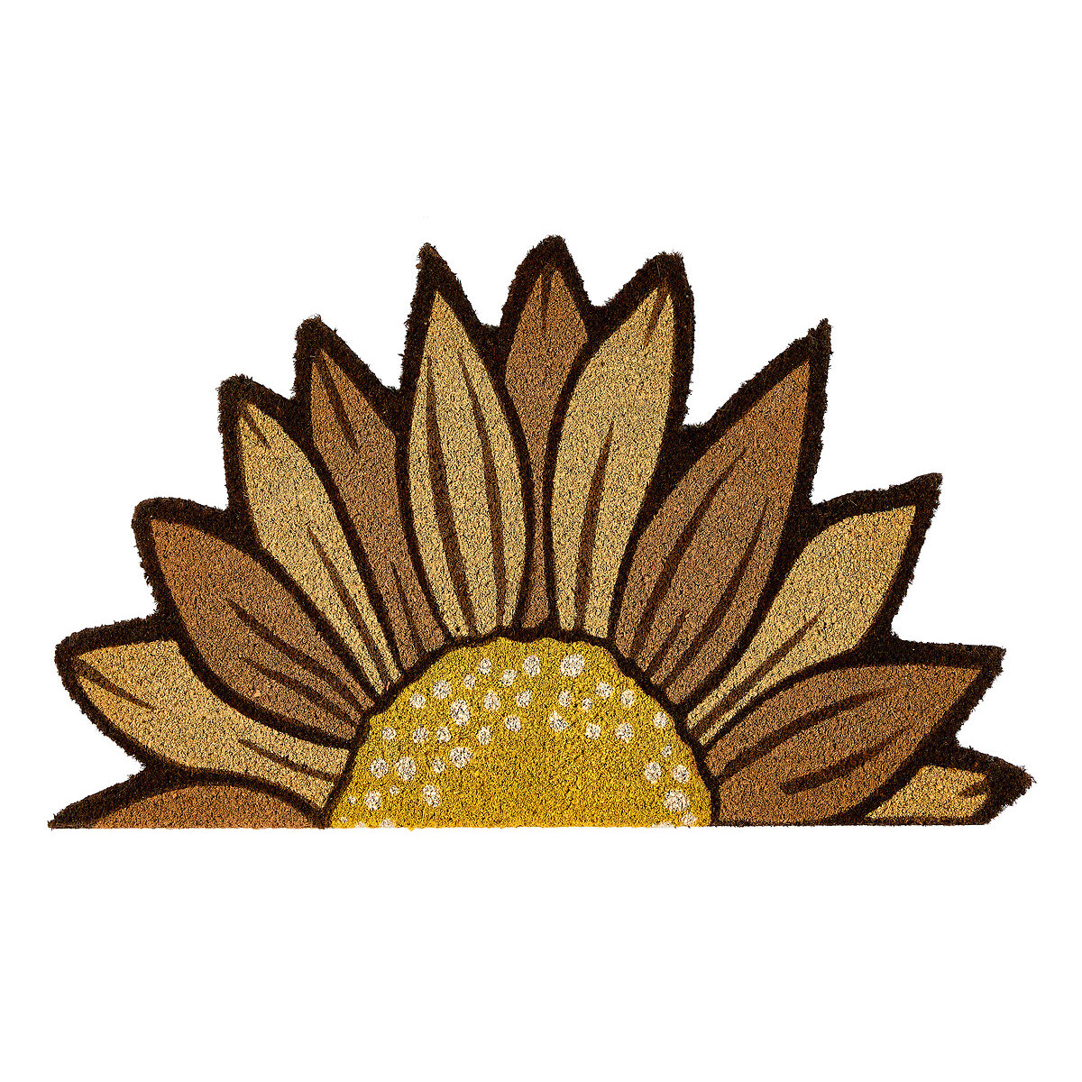 Sunflowers Coir Doormat yellow, MY MAT