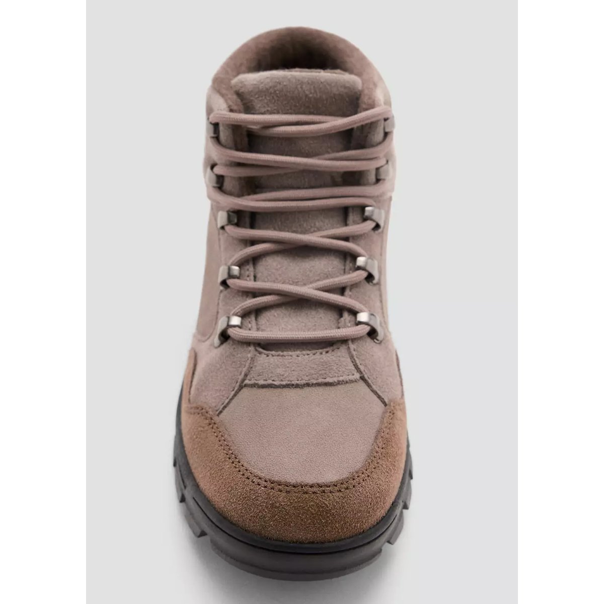 Bottes lacets élastiques gris, MANGO KIDS