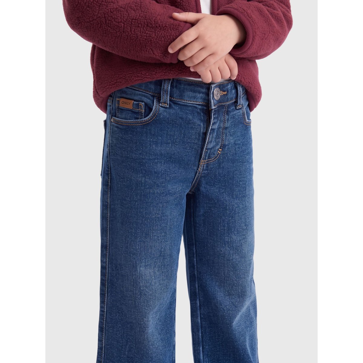 Jean À Jambe Large medium blue denim, KIDS ONLY