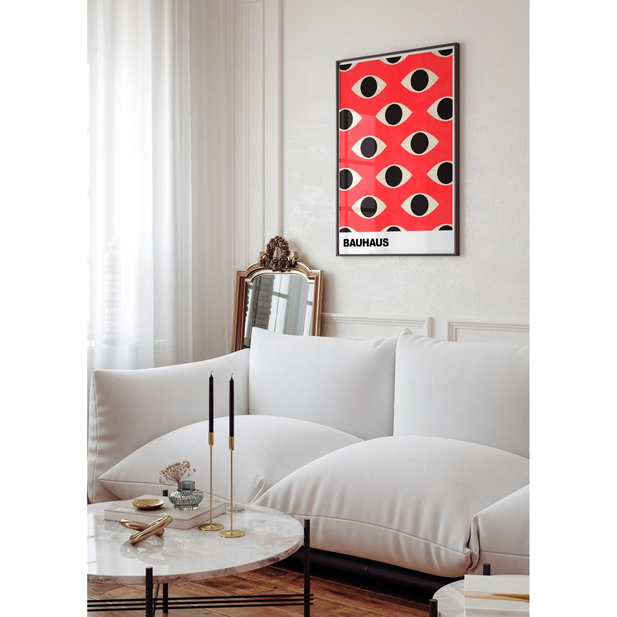 Affiche Bauhaus 41 blanc, L'AFFICHERIE
