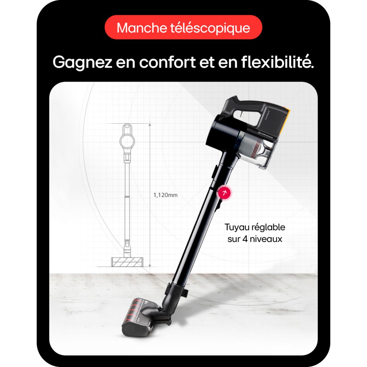 Aspirateur balai A9K-PRO2N couleur unique, LG