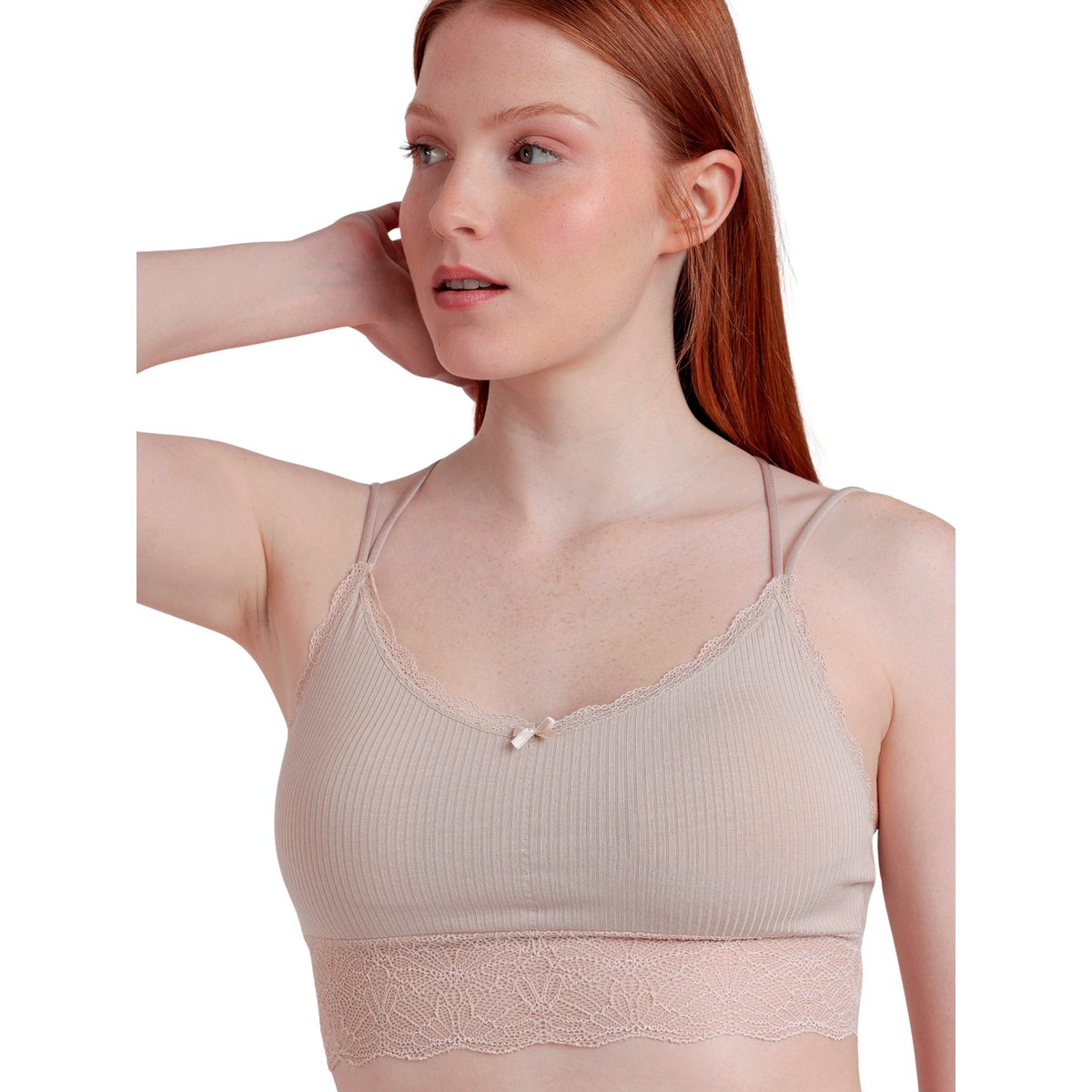 Ensemble brassière et string Studio beige, ADMAS