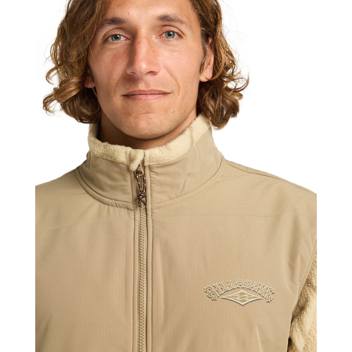 Pull à col ras du cou demi-zippé BOUNDARY RE-ISSUE blanc desert, BILLABONG