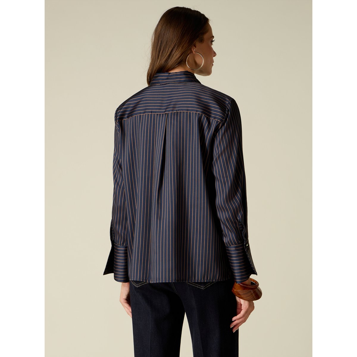Chemise rayée bleu, OLTRE