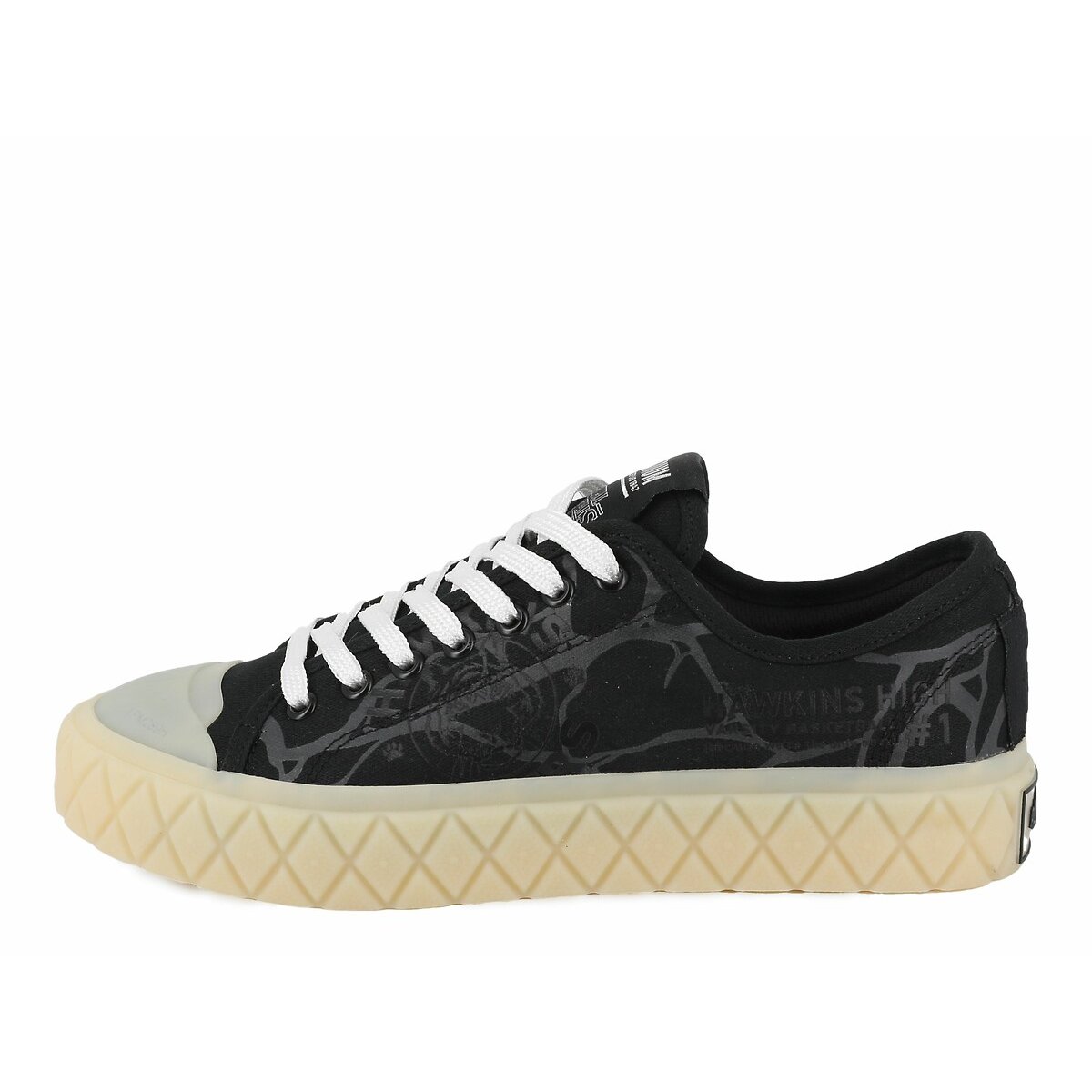 PALLA ACE VINES STRANGER THINGS sneakers zwart, PALLADIUM