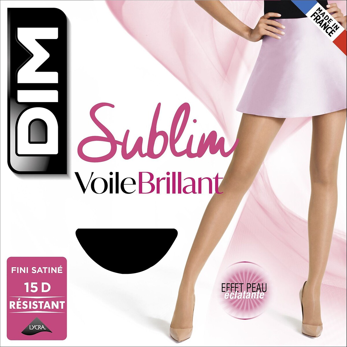 Sublim 15 Denier Sparkly Voile Tights black, DIM