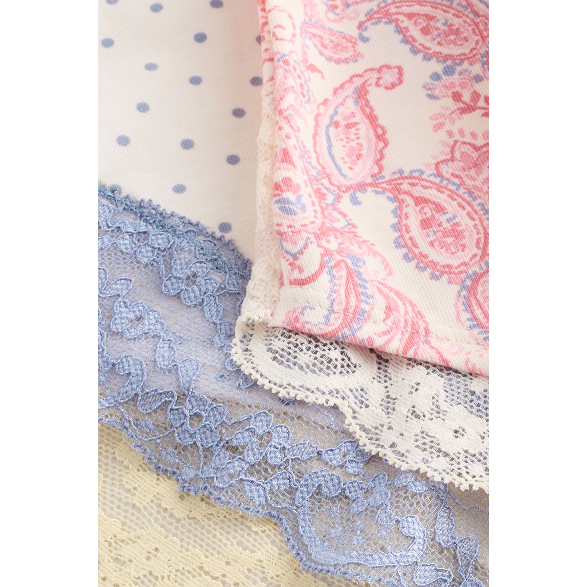 Culotte en dentelle, lot de 4 cachemire, NEXT