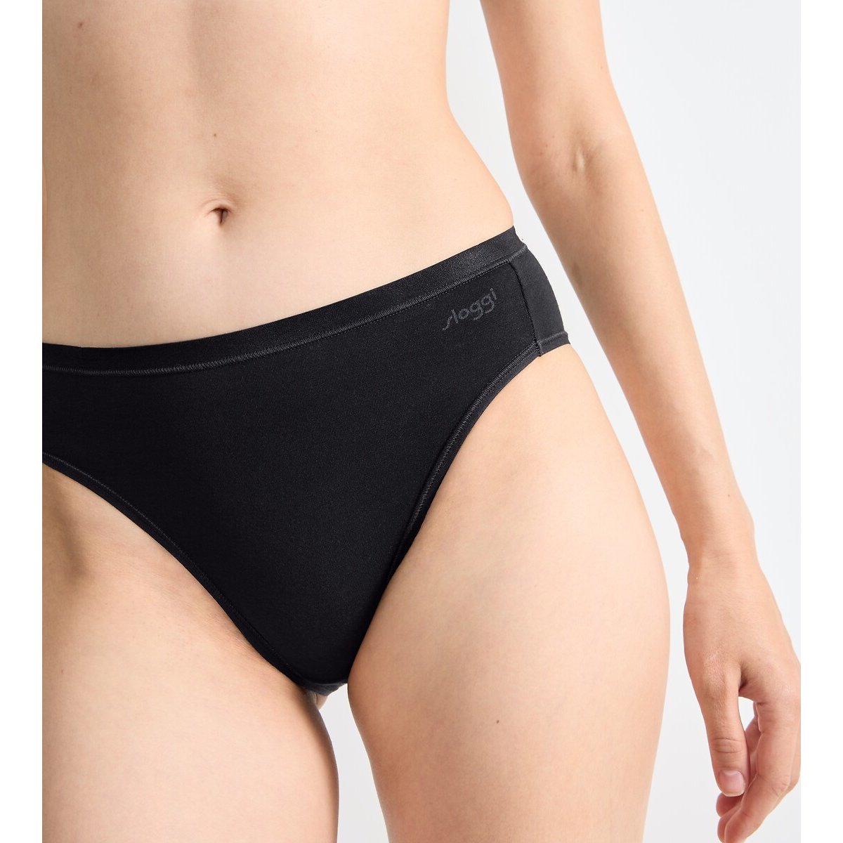 Lot de 2+1 gratuit - Slips GO DAILY COTTON noir, SLOGGI