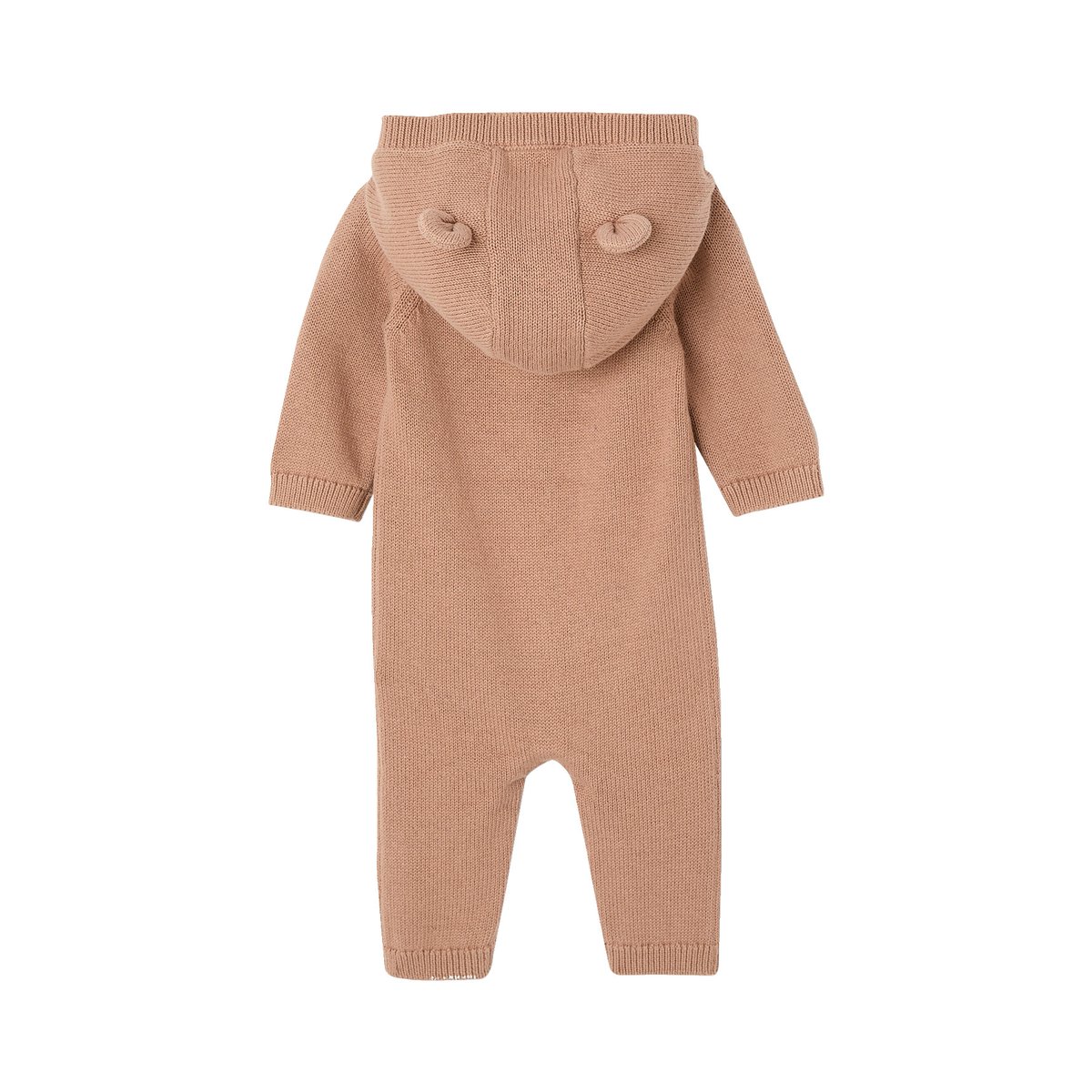 Combinaison à capuche manches longues beige, VERTBAUDET
