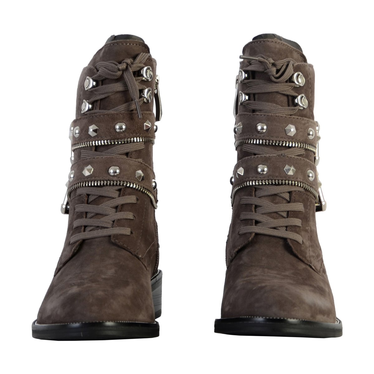 Boots Cuir Motardes gris, TAMARIS