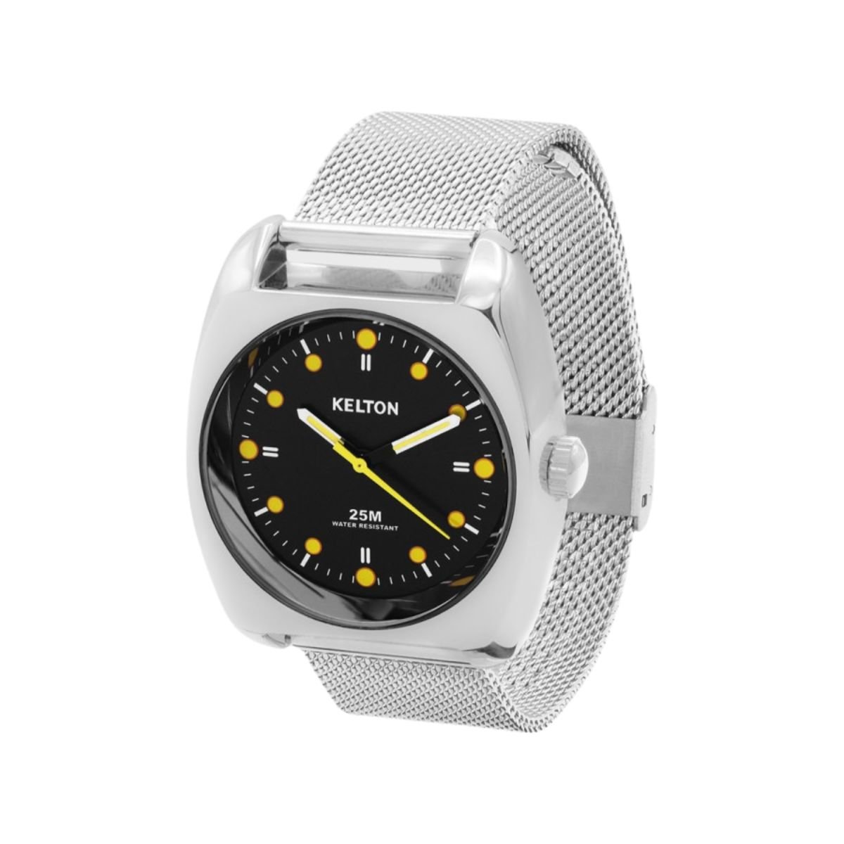 Montre Analogique  RC argenté noir argenté, KELTON