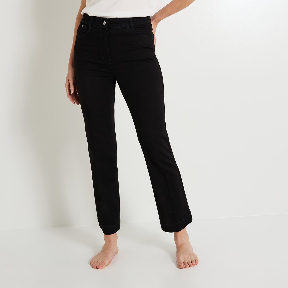 Jean raccourci TROPEZ RB02 noir, GRAIN DE MALICE