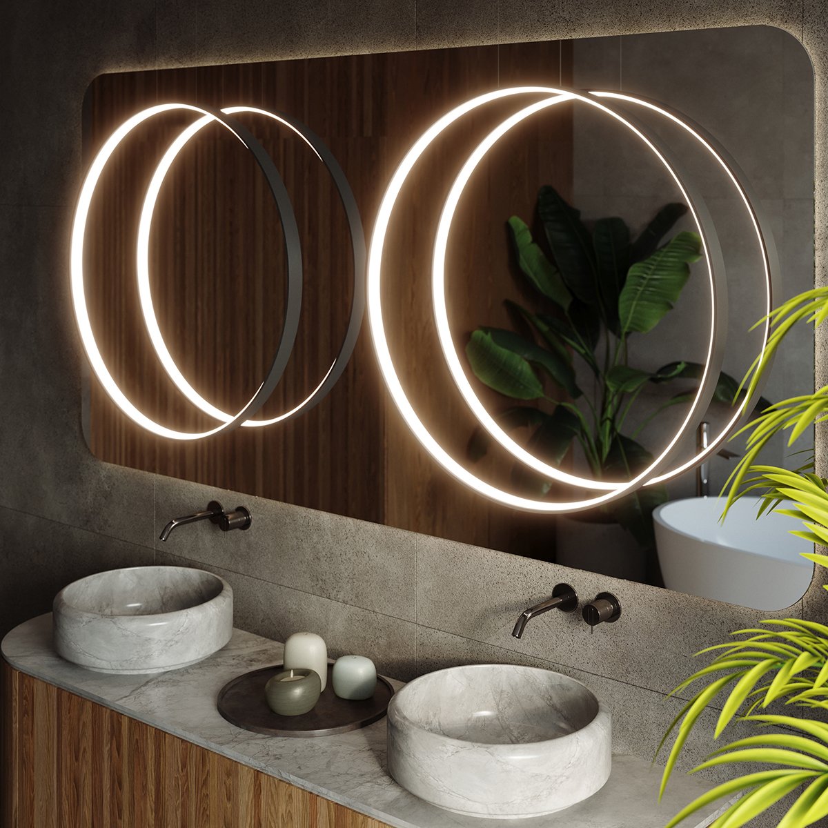 Suspension Aluminium Noir LED 1 Rio noir, EDEN