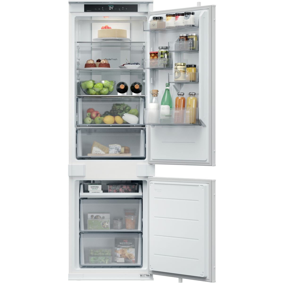 Réfrigérateur combiné encastrable RNBQT3518E couleur unique, ROSIERES