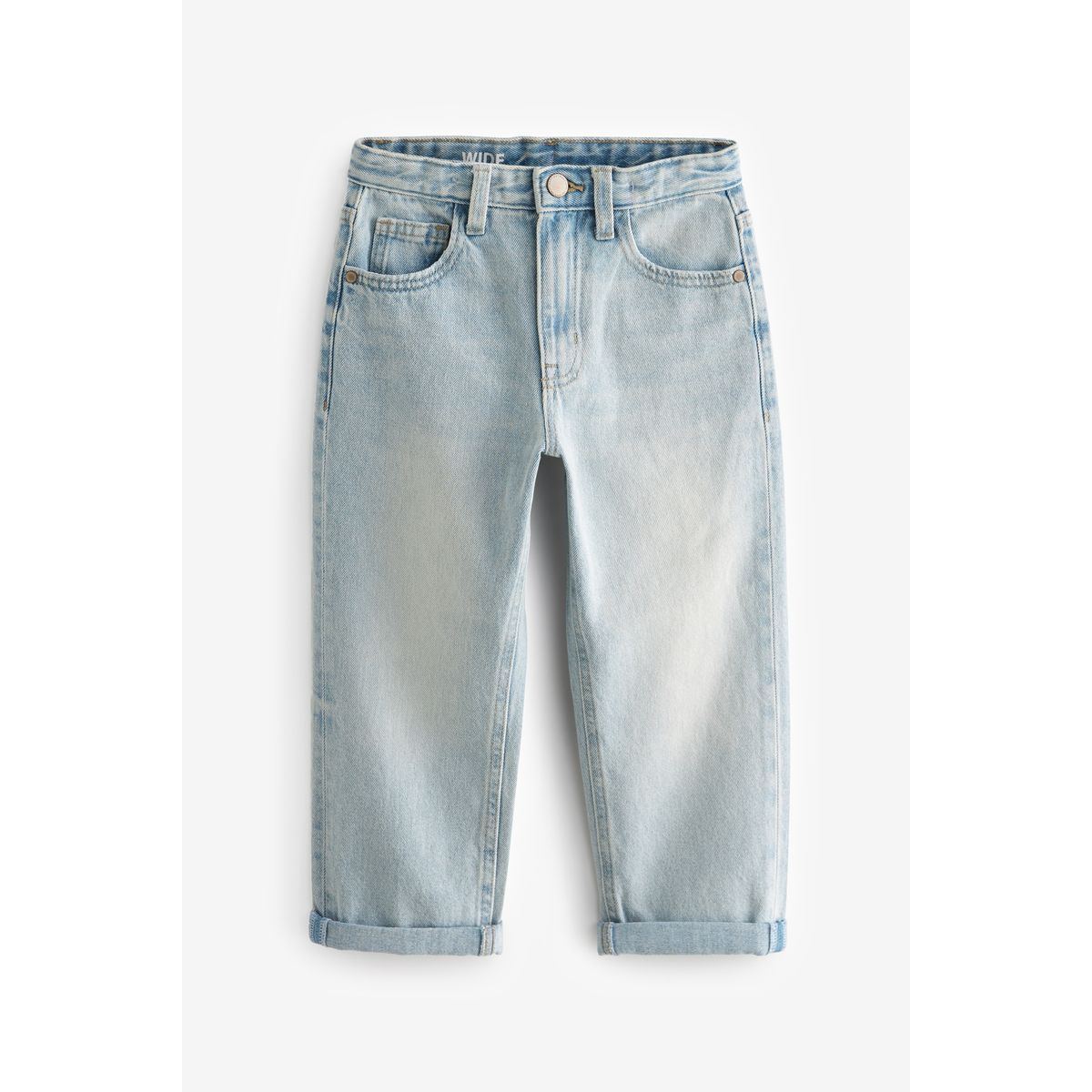 Jean coupe classique avec poches bleu moyen, NEXT