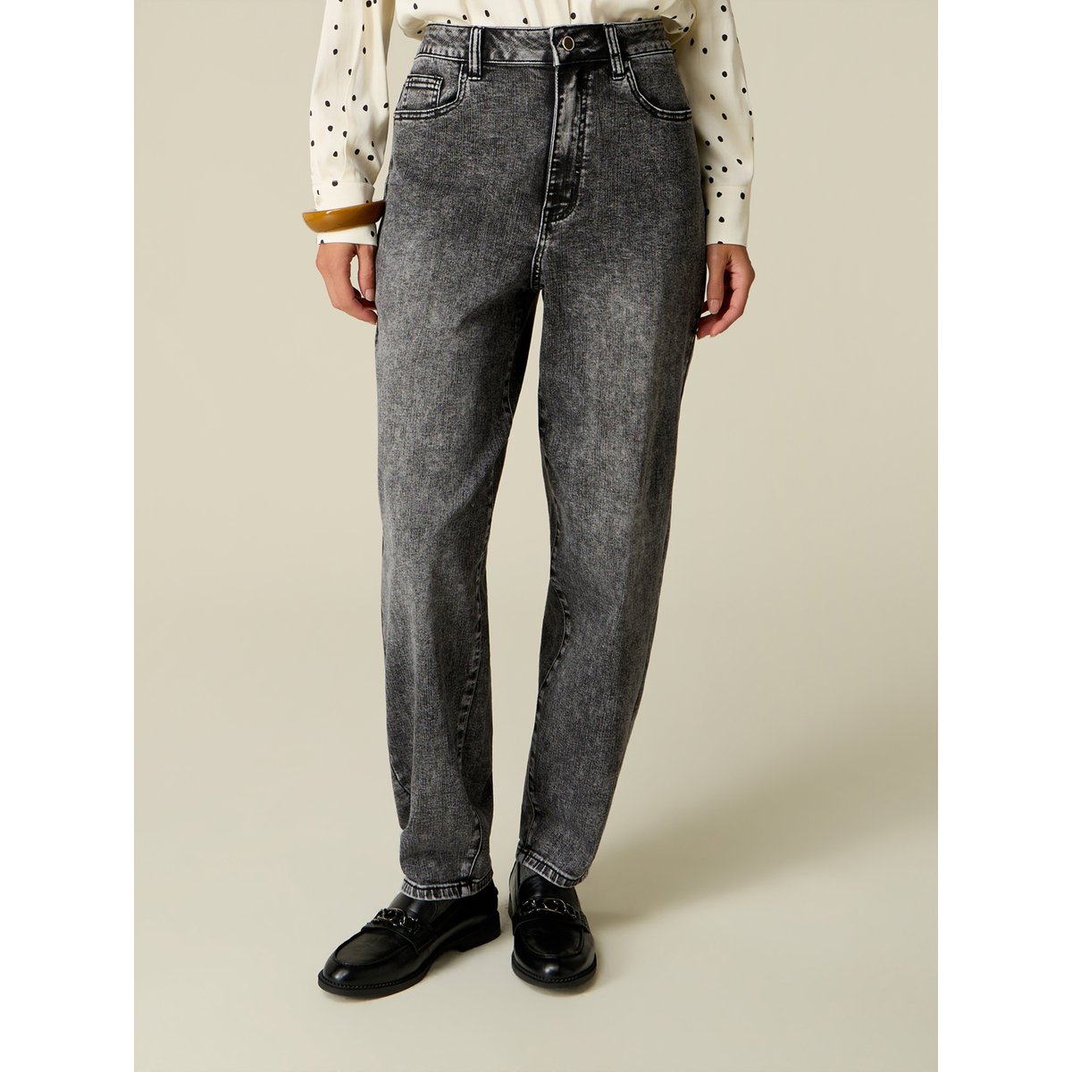 Jean boyfit délavé gris, OLTRE