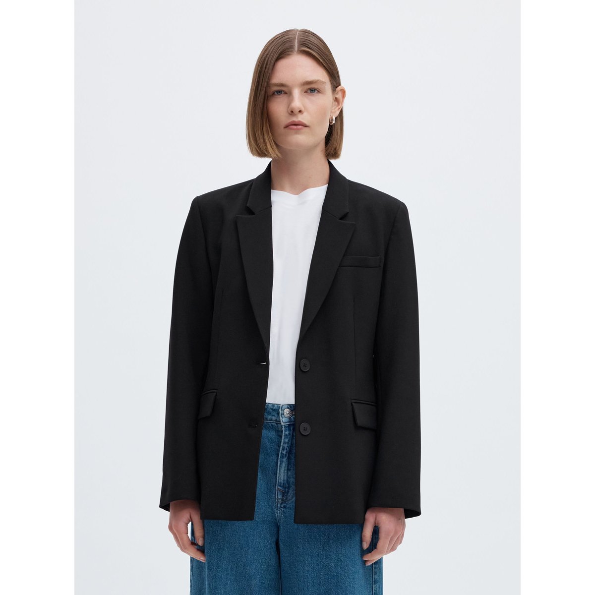 Blazer À Simple Boutonnage black, SELECTED