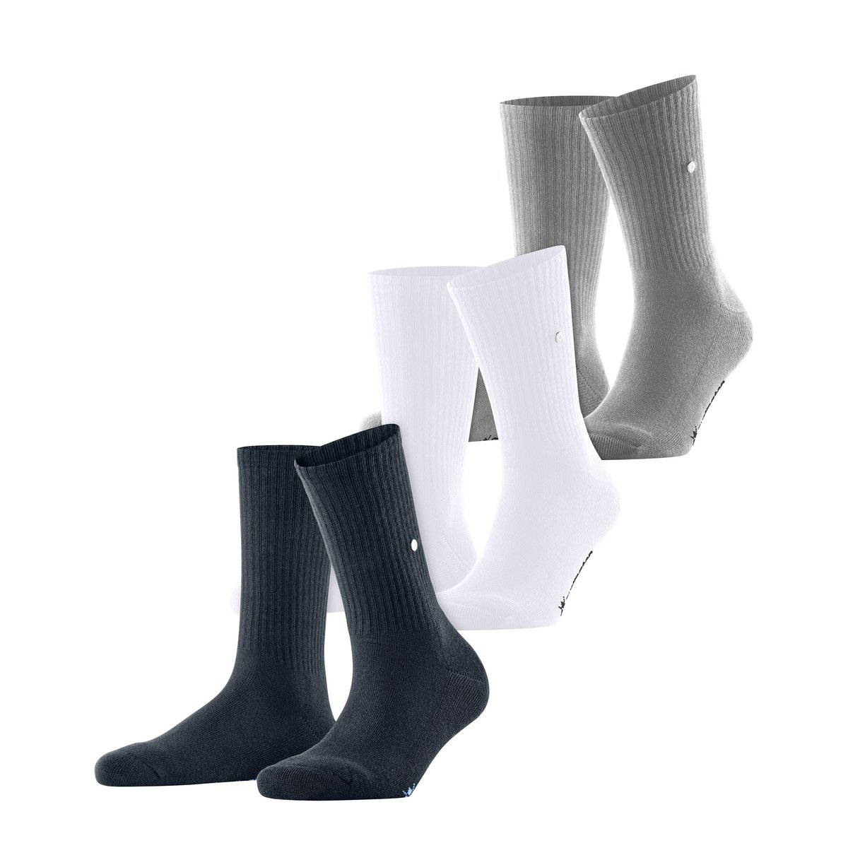 Chaussettes Crew 3-Pack marin, BURLINGTON