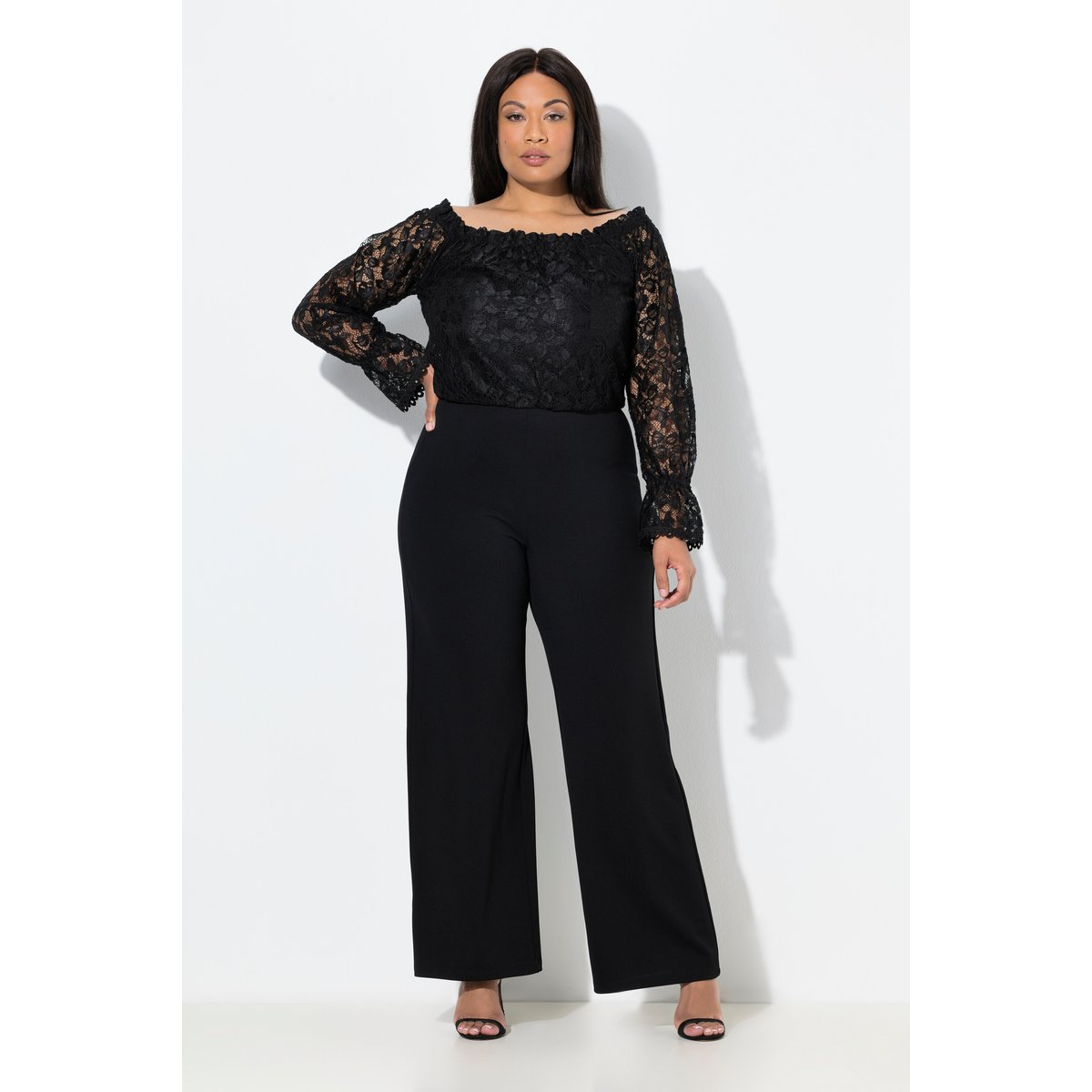 Combinaison jambe large noir, ULLA POPKEN