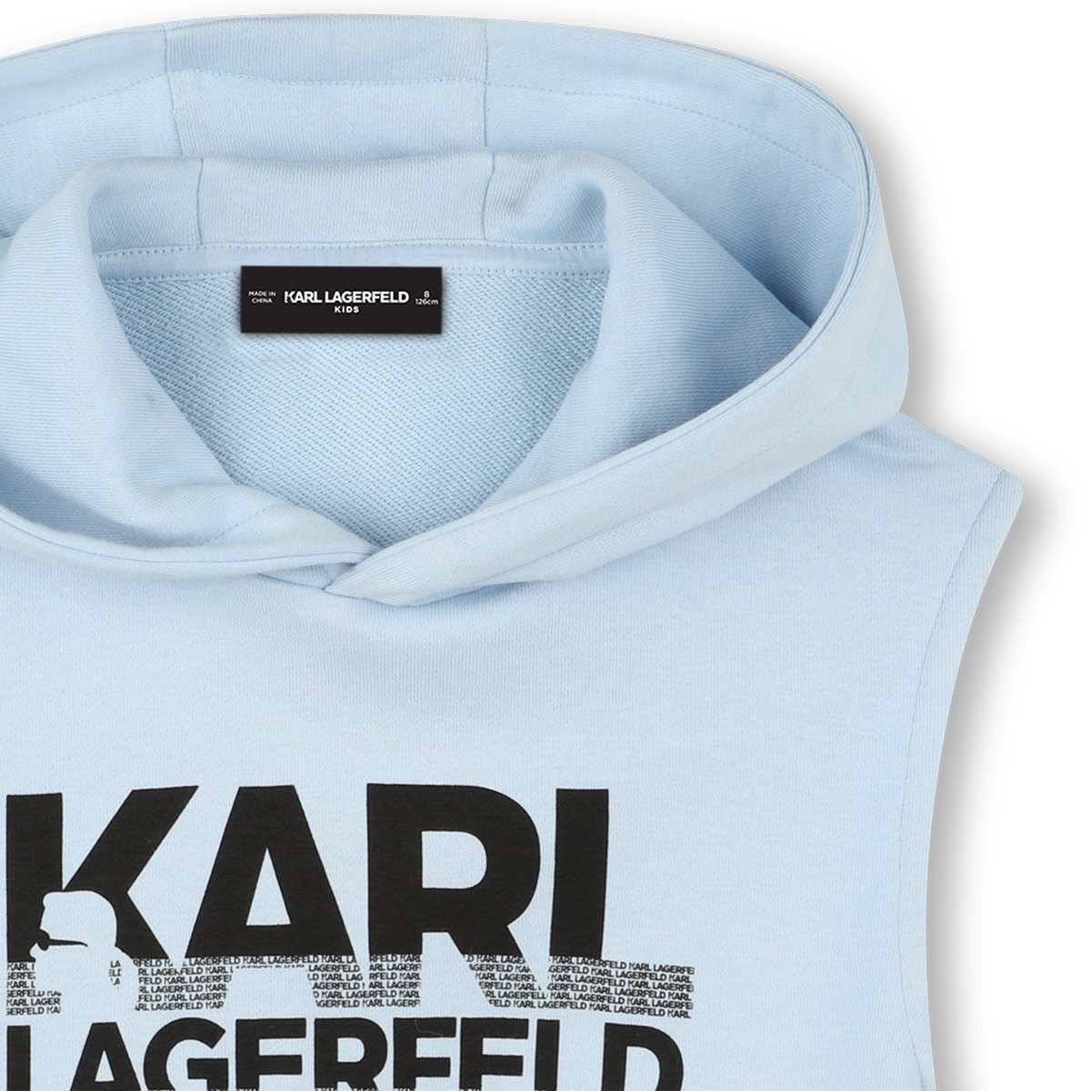 Sweat-shirt à capuche brume, KARL LAGERFELD KIDS