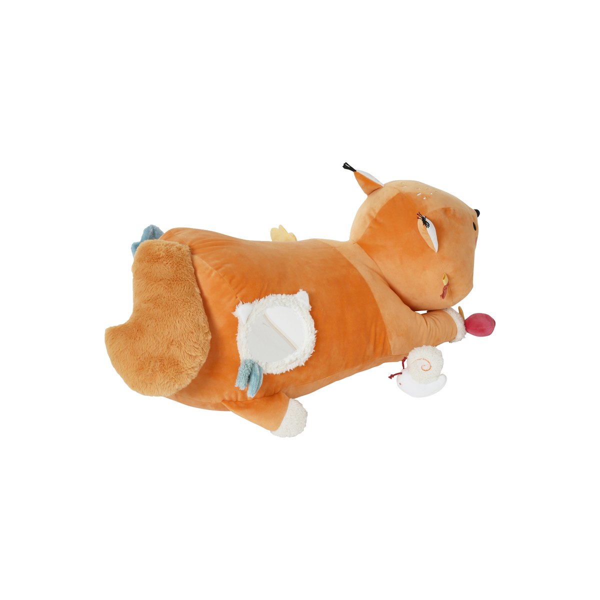 Grande peluche d'activités Écureuil LES AMIS DE LA FORÊT orange, VERTBAUDET