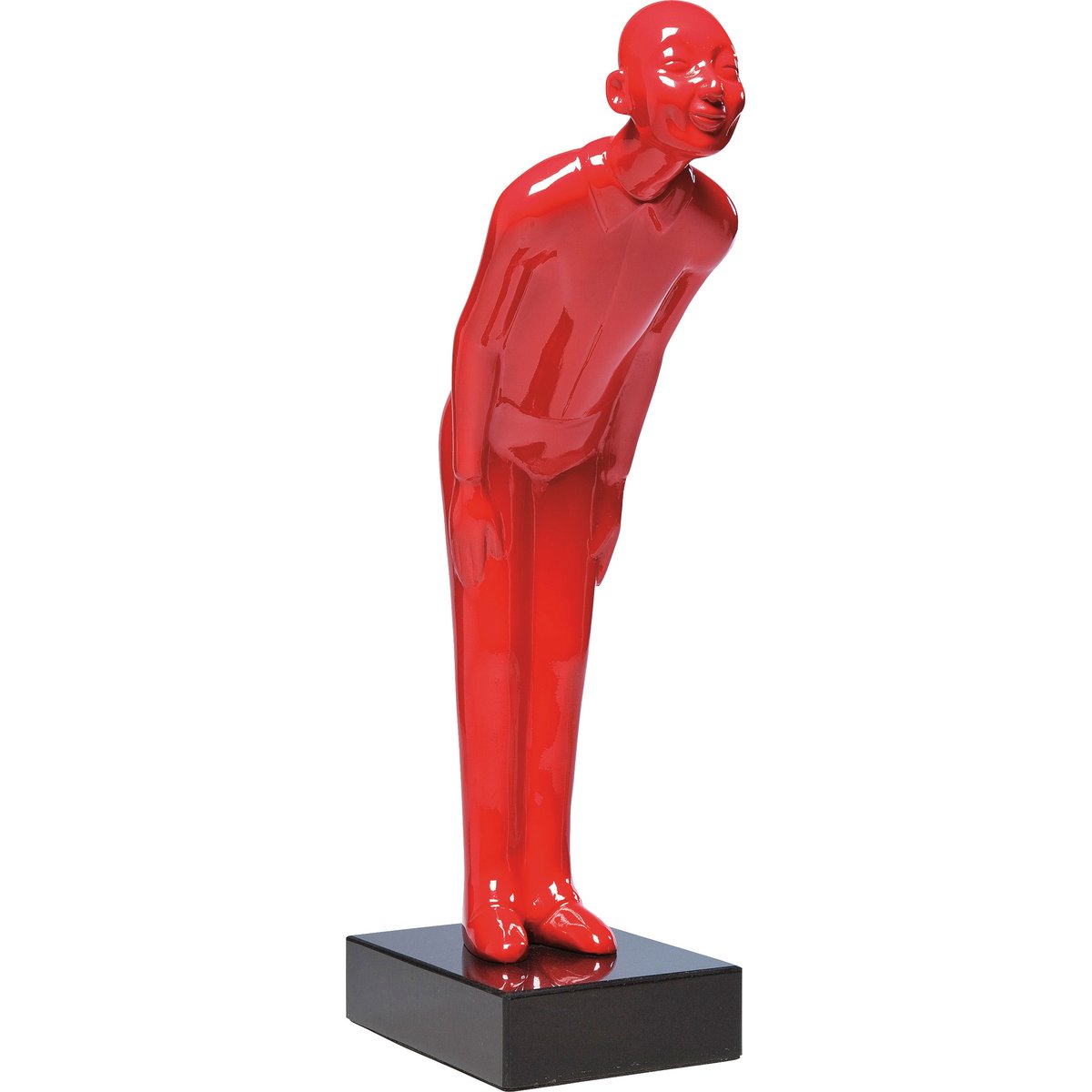 Déco Welcome Guest 46cm rouge couleur unique, KARE DESIGN