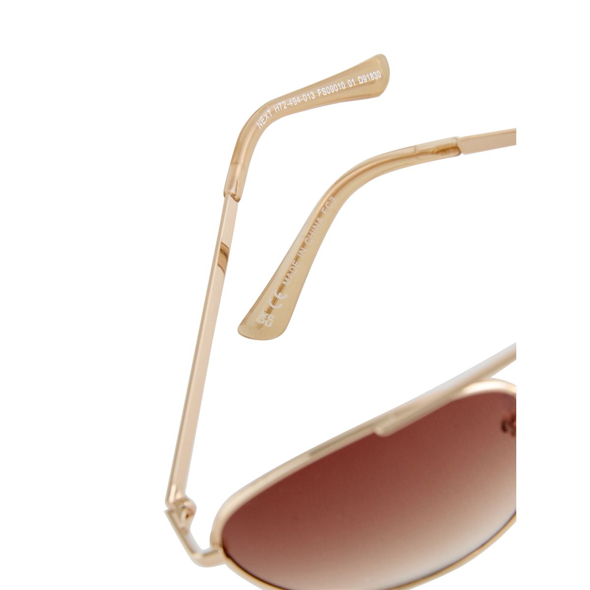 Lunettes de soleil aviateur or (métal), NEXT