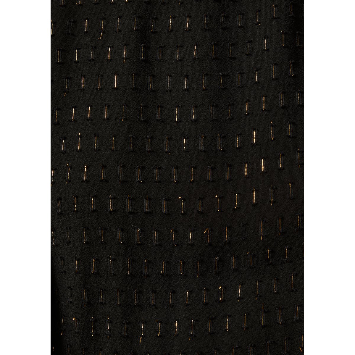 Robe courte en voile manches longues col rond noir, LA FEE MARABOUTEE