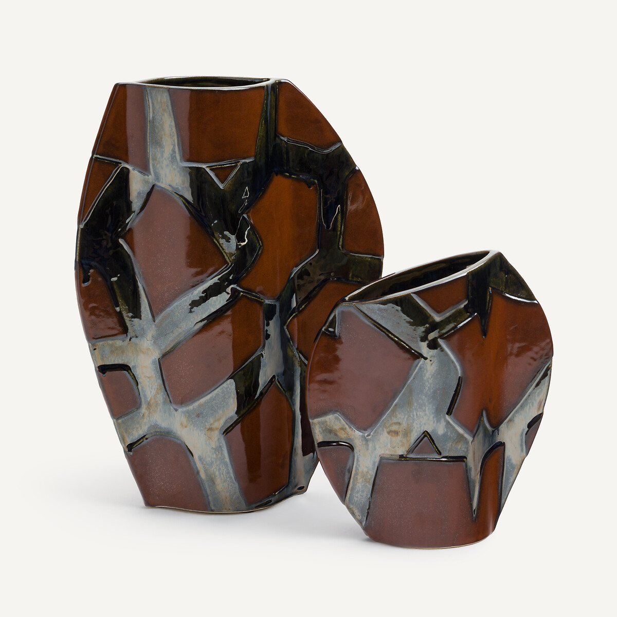 Vase en céramique émaillée, Iridyo multicolore, AM.PM